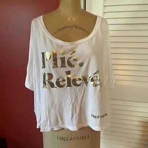 POP PHYSIQUE | plié. relevé. oversized boxy t shirt S